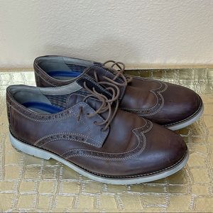 BOSTONIAN PARIDEN WING men’s brown leather dress shoes size US 12